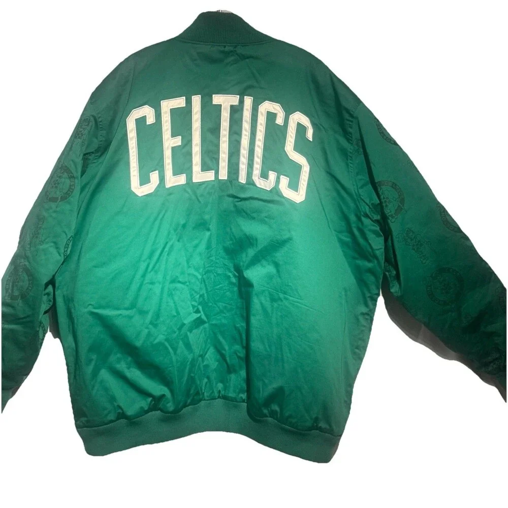 Vintage Boston Celtics Starter Jacket 4XL 80s 90s Green  Bomber Men’s NBA - Picture 2 of 10